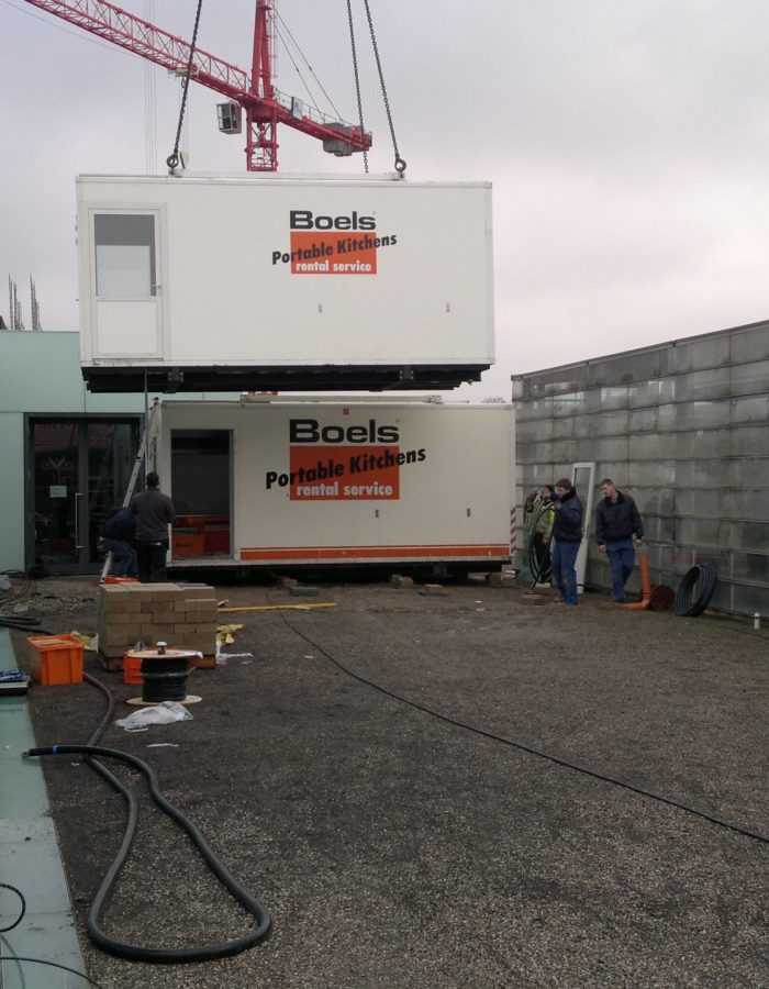 Containerküche als Interimslösung